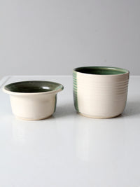 vintage studio pottery nesting bowl set