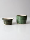 vintage studio pottery nesting bowl set