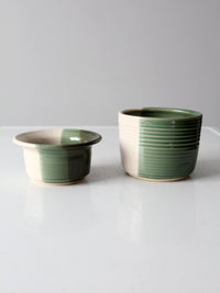 vintage studio pottery nesting bowl set