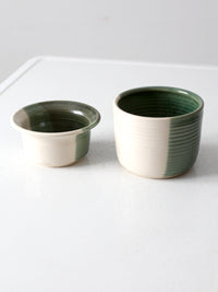 vintage studio pottery nesting bowl set