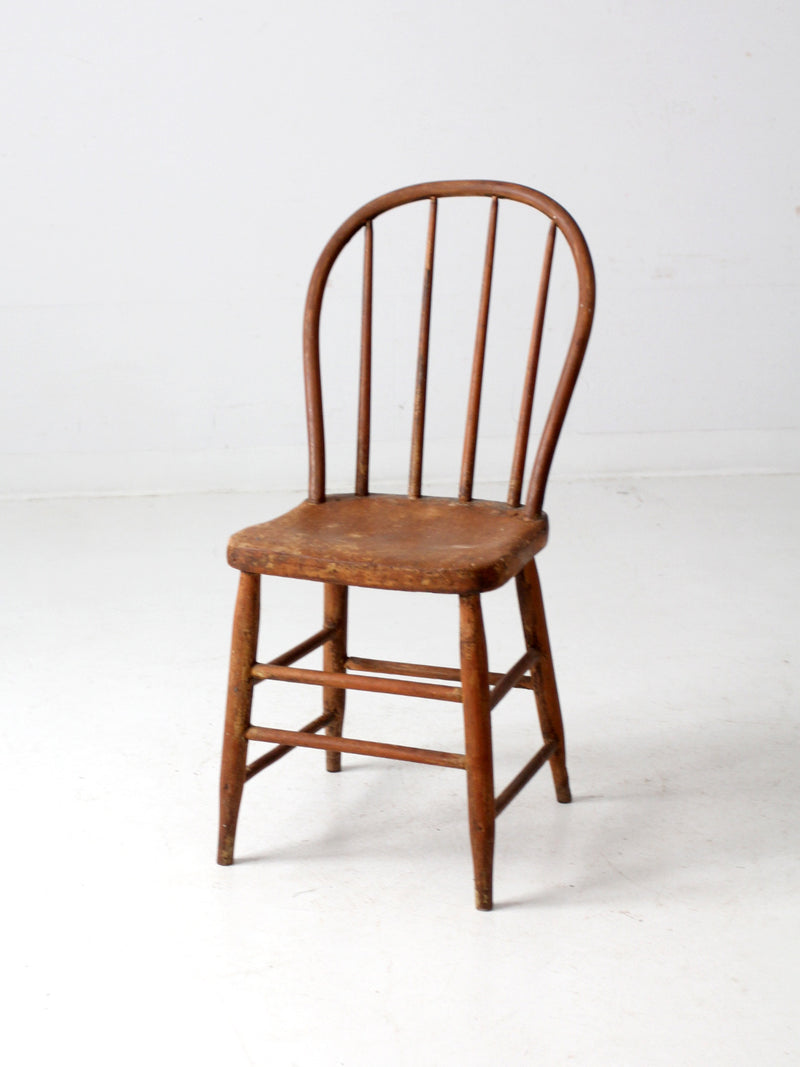 antique bow back Windsor farmhouse chair