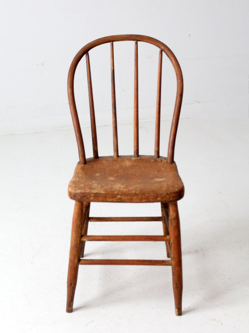 antique bow back Windsor farmhouse chair