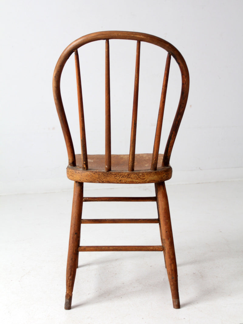 antique bow back Windsor farmhouse chair