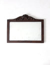 antique carved wood mirror