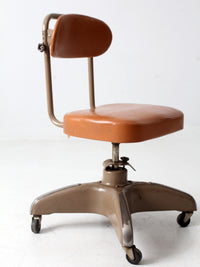 vintage industrial swivel desk chair