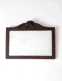 antique carved wood mirror