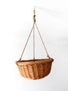 vintage wicker hanging basket