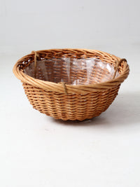 vintage wicker hanging basket