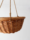 vintage wicker hanging basket