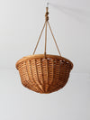 vintage wicker hanging basket