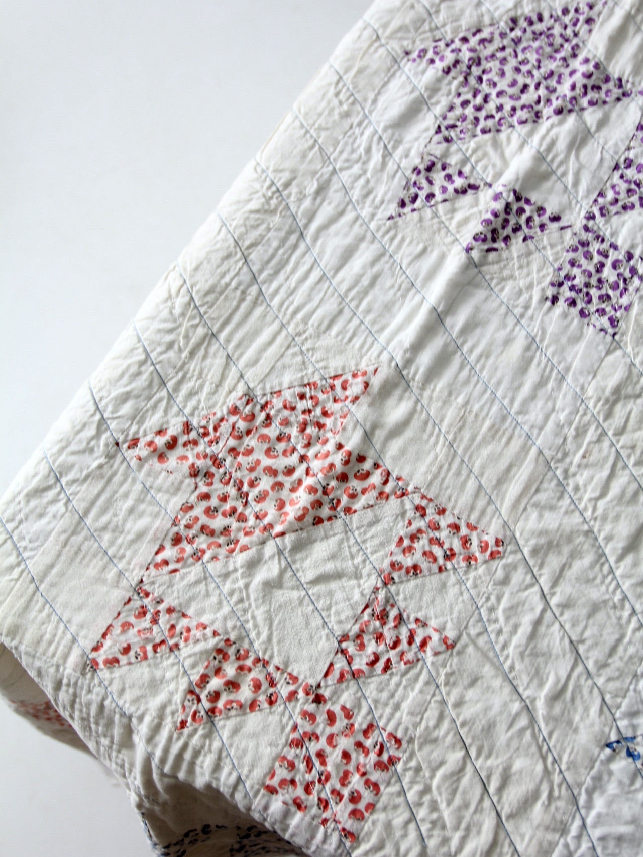 Vintage handstitched selling lavender quilt