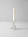 vintage glass candlestick holder