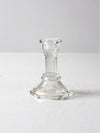 vintage glass candlestick holder