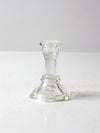 vintage glass candlestick holder