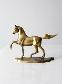 mid century brass horse figure