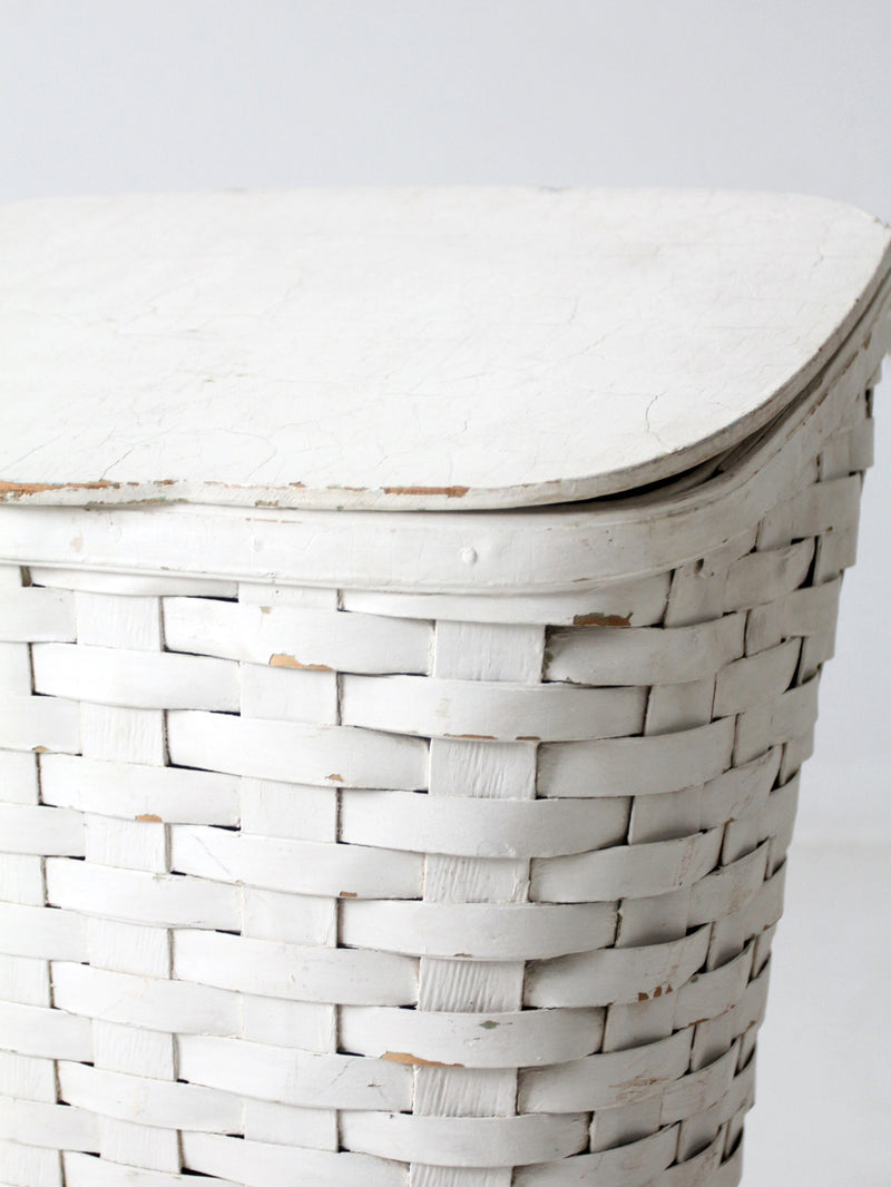 antique woven hamper