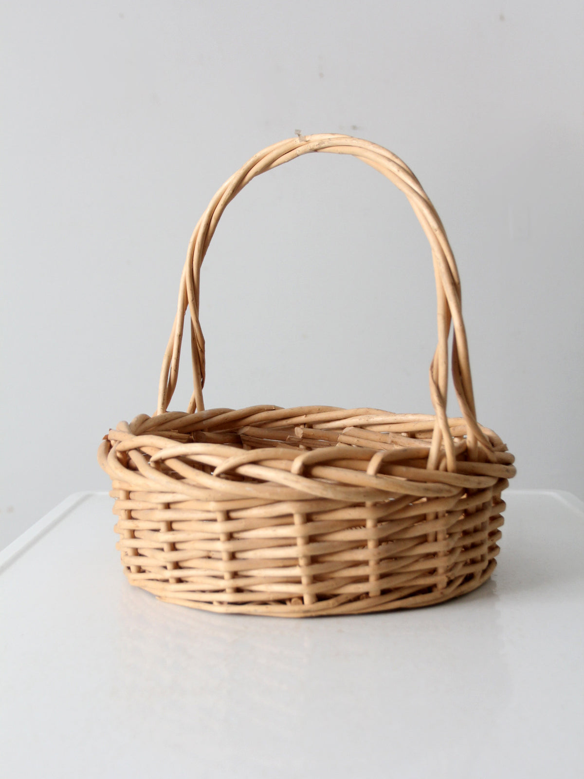 vintage bentwood gathering basket