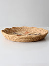 vintage woven basket tray