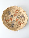 vintage woven basket tray