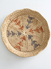 vintage woven basket tray