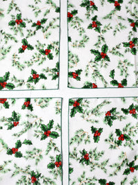 vintage Christmas napkins set of 4