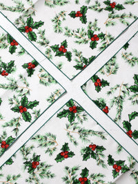 vintage Christmas napkins set of 4