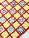 vintage crotchet granny square afghan quilt