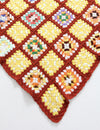 vintage crotchet granny square afghan quilt