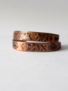 vintage southwestern copper cuff pair