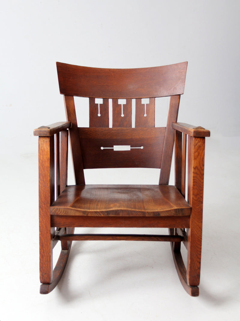 antique Arts & Crafts rocking chair