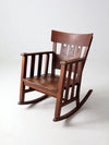 antique Arts & Crafts rocking chair