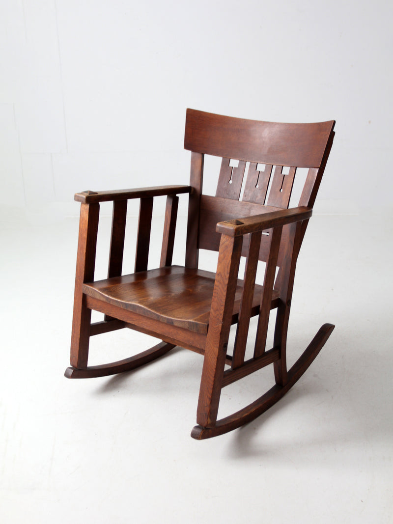 antique Arts & Crafts rocking chair