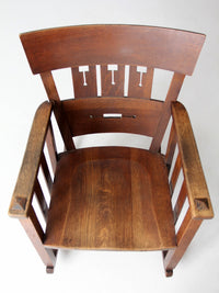 antique Arts & Crafts rocking chair