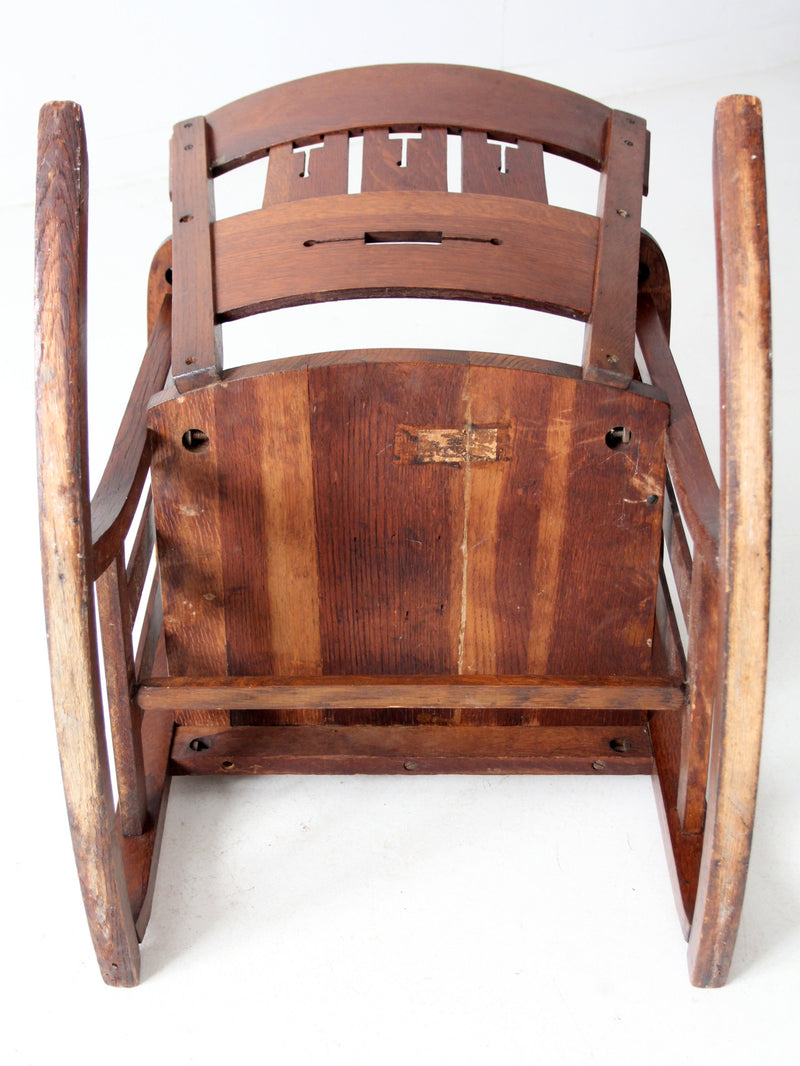 antique Arts & Crafts rocking chair