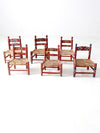 vintage Mexican children's chair collection set of 6