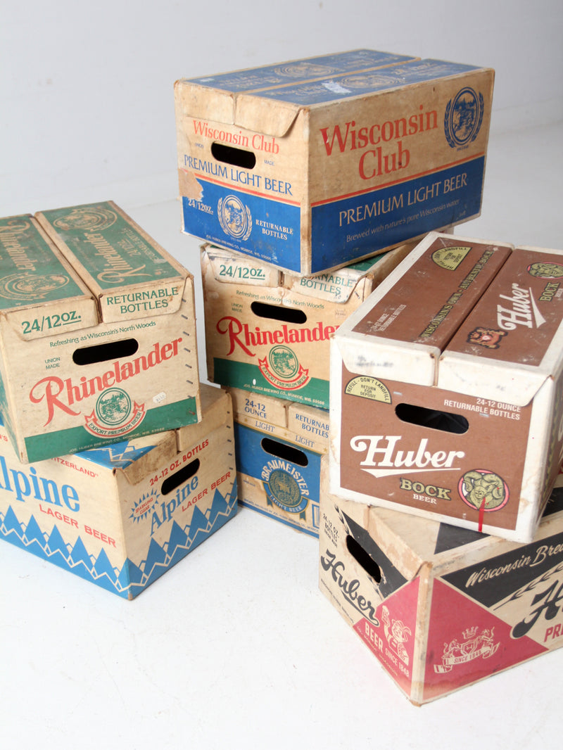 vintage Wisconsin beer collection of 7