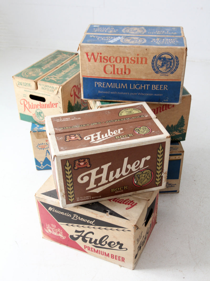 vintage Wisconsin beer collection of 7