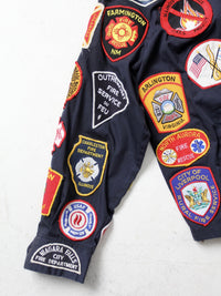 vintage 70s Sears firefighter patch jacket