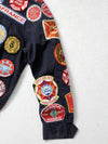 vintage 70s Sears firefighter patch jacket