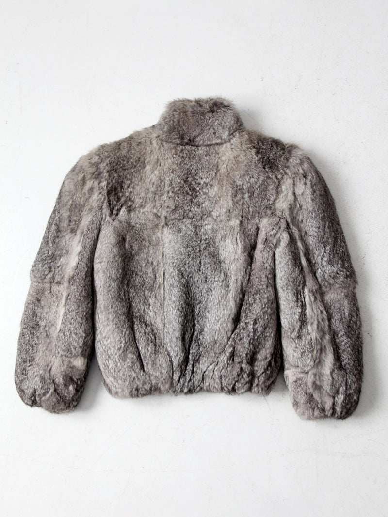 vintage rabbit fur coat