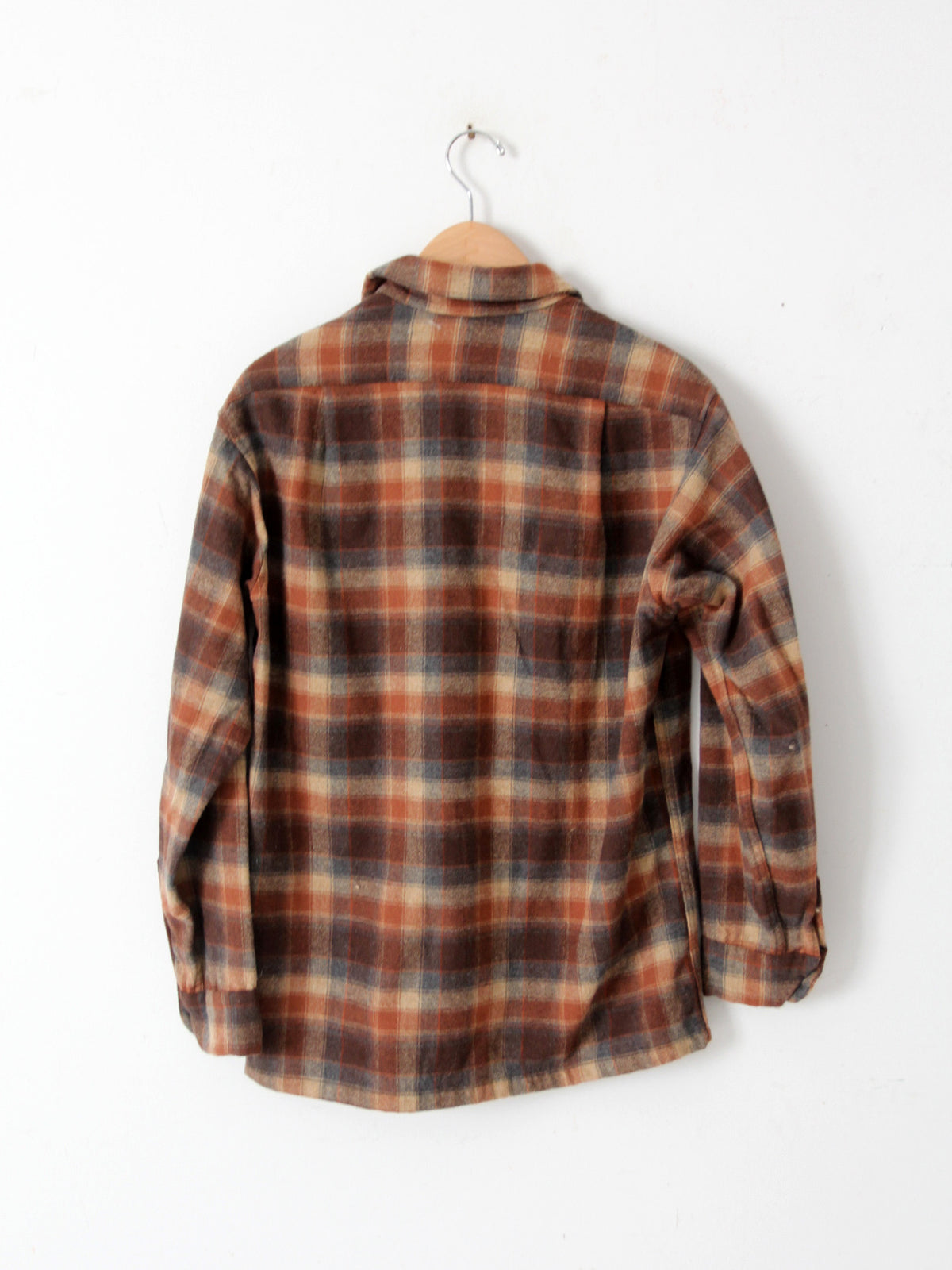 vintage 60s Pendleton wool plaid button down shirt