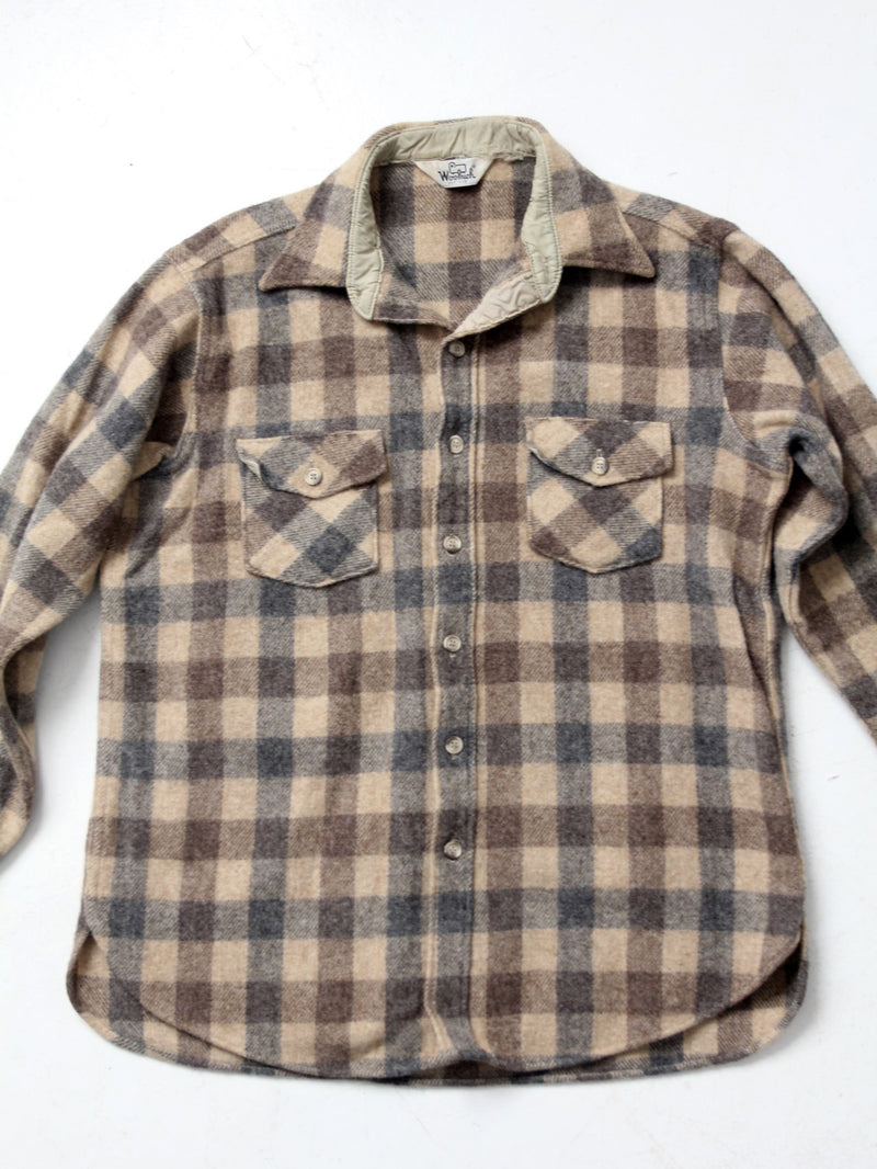 vintage Woolrich plaid wool shirt