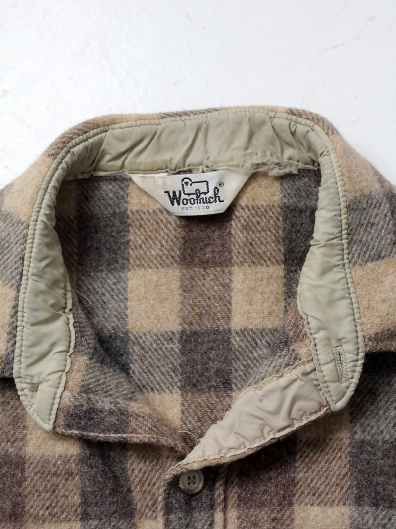 vintage Woolrich plaid wool shirt