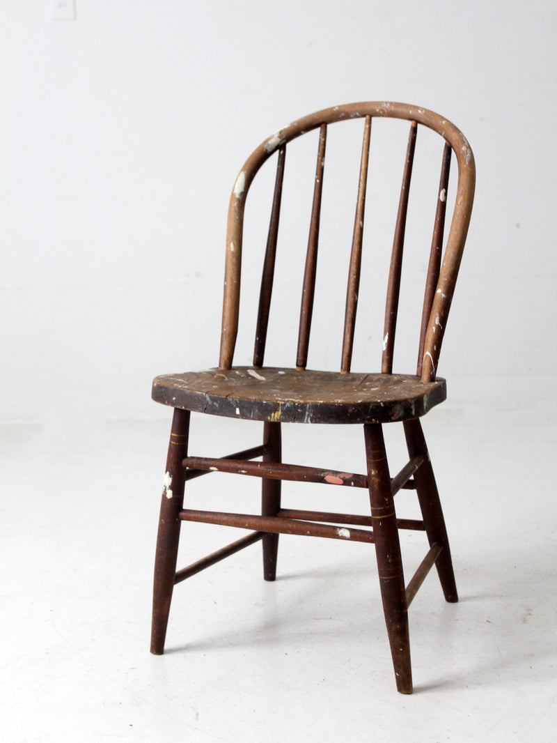 antique spindle back chair