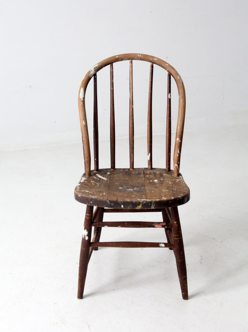 antique spindle back chair