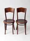 antique Great Northern Chair Co bentwood chairs pair