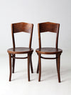 antique Great Northern Chair Co bentwood chairs pair