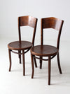 antique Great Northern Chair Co bentwood chairs pair