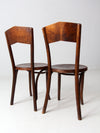 antique Great Northern Chair Co bentwood chairs pair