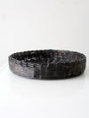 vintage black centerpiece basket tray